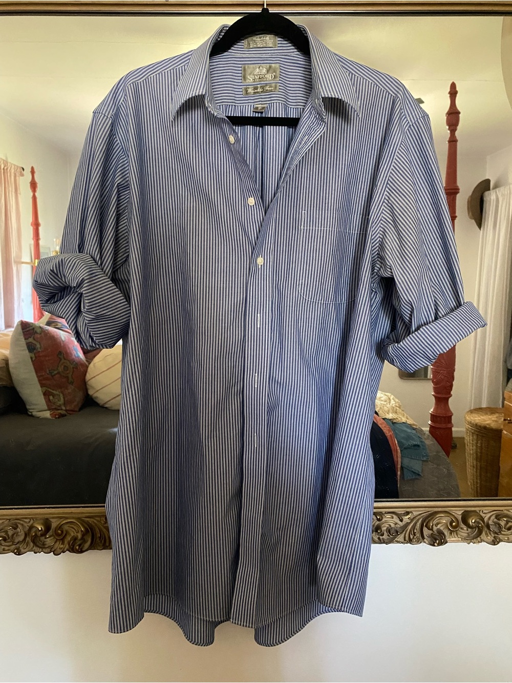 Perfect Blue and White Stripe Button Down